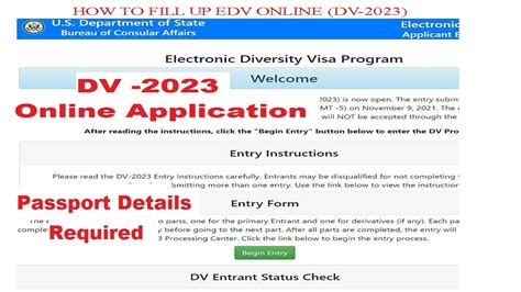 How to Apply DV Program 2023 ENGLISH .